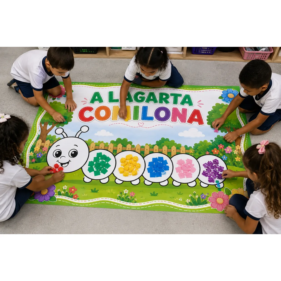 Cartaz Colaborativo  A Lagarta Comilona -PDF 15 páginas 