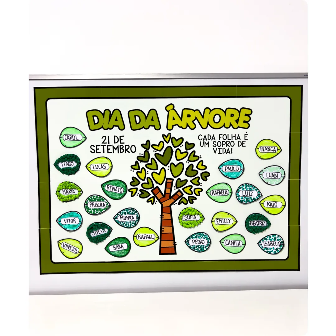 Cartaz Colaborativo Dia da Árvore - Educação Infantil PDF
