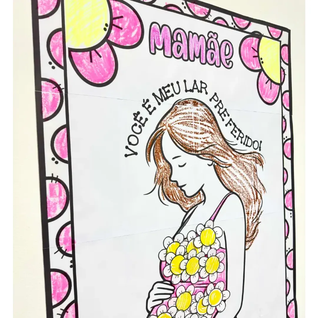 Cartaz Colaborativo Dia das Mães