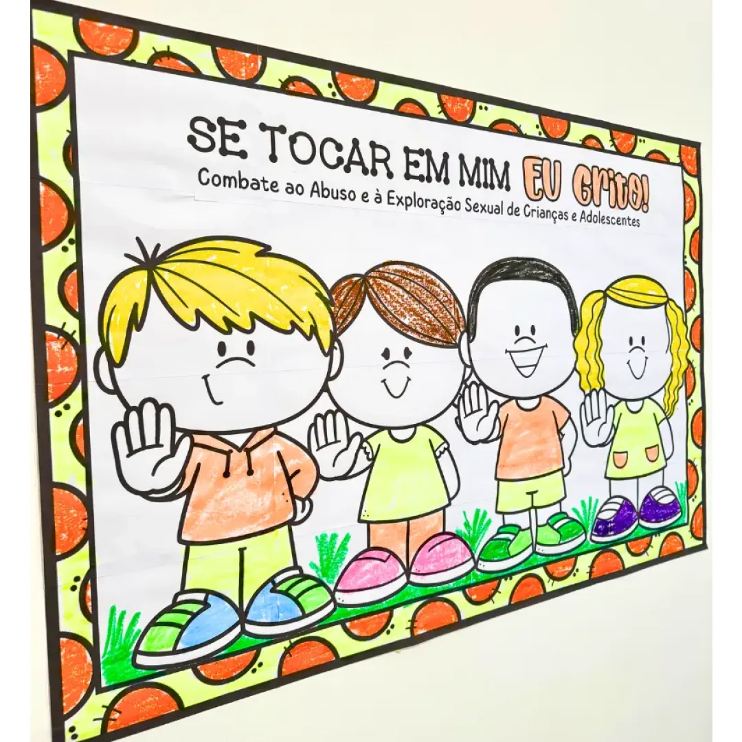 Cartaz Colaborativo Maio Laranja