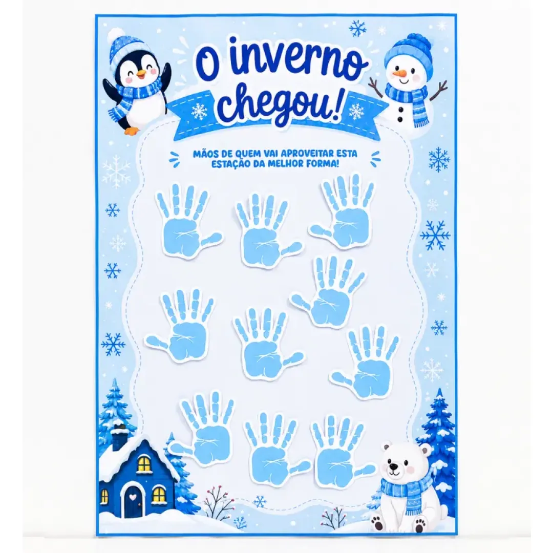 Cartaz Colaborativo O Inverno Chegou