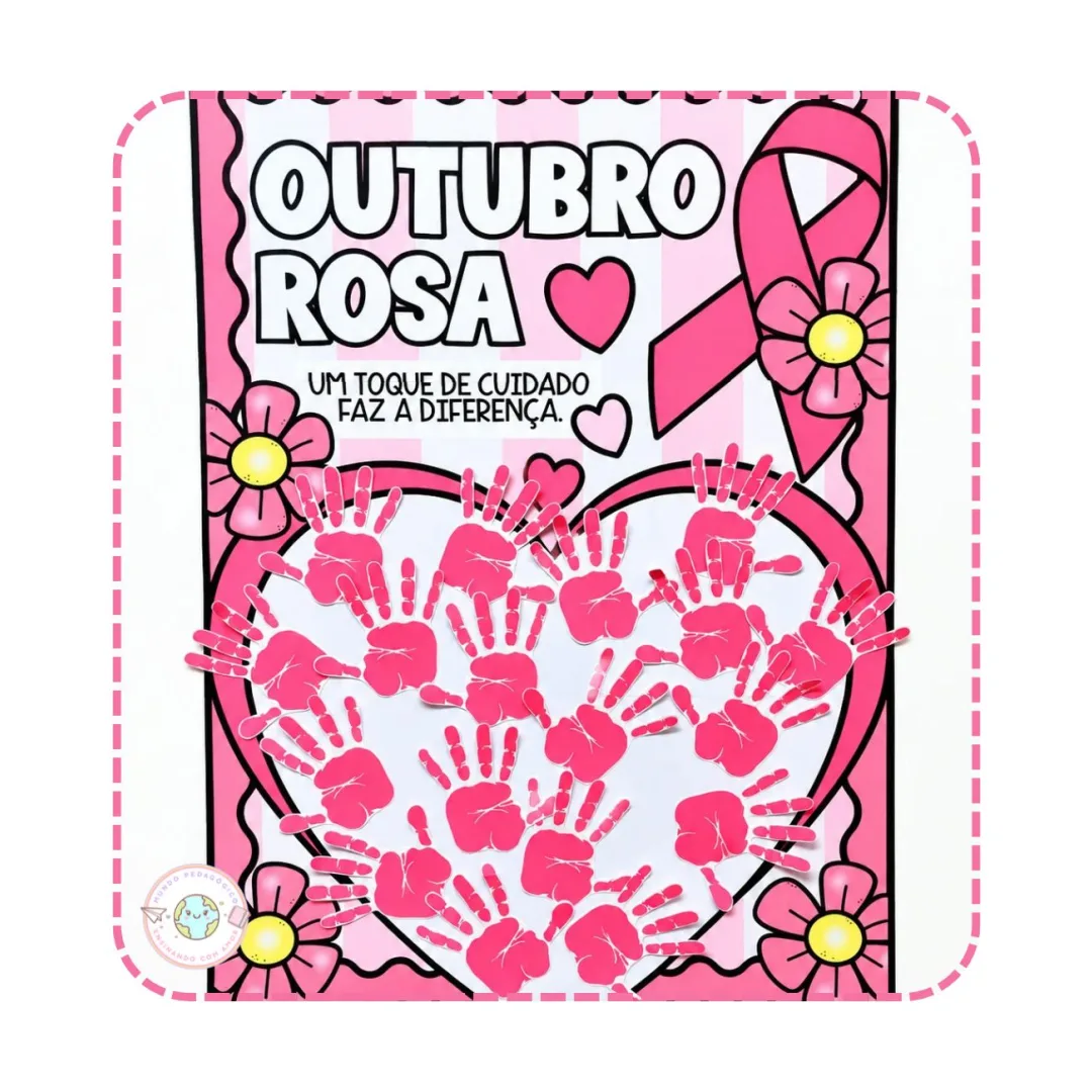 Cartaz Colaborativo Outubro Rosa em PDF