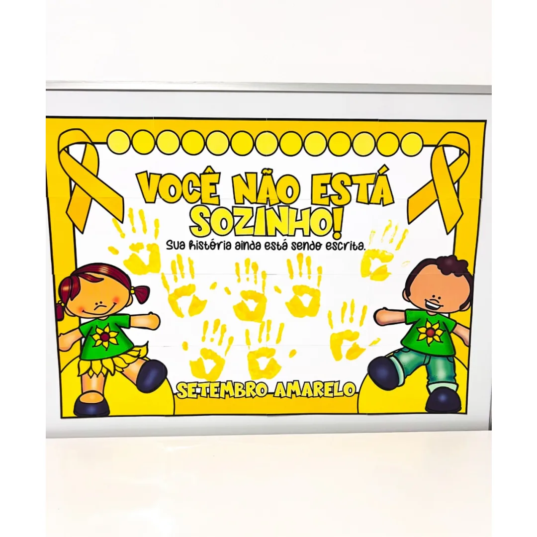 Cartaz colaborativo Setembro Amarelo em PDF