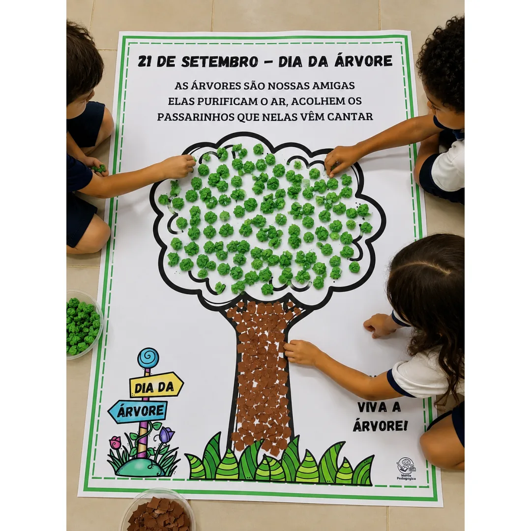 Cartaz Dia da Árvore  - PDF 9 Páginas