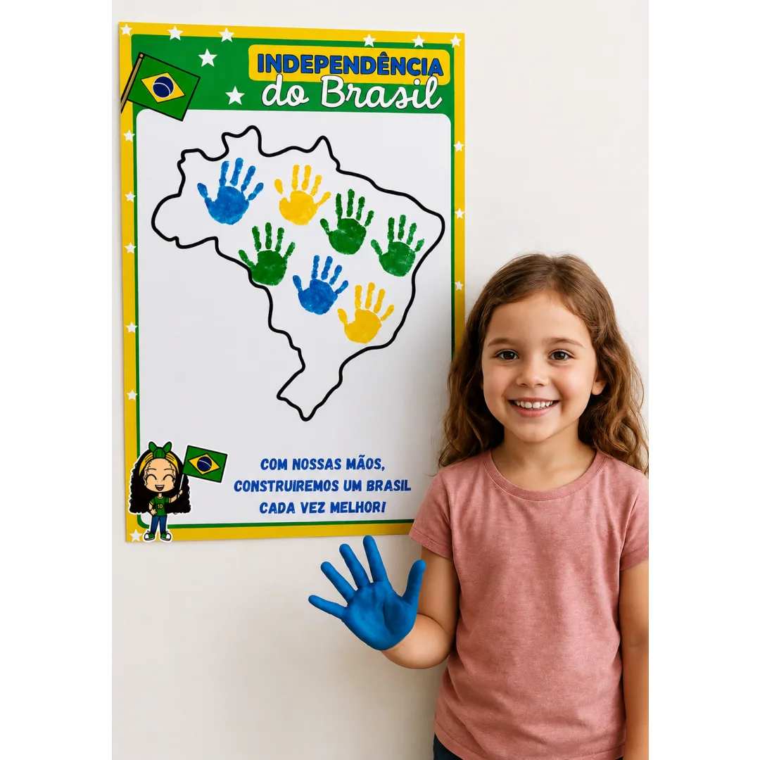 Cartaz interativo independência do Brasil 