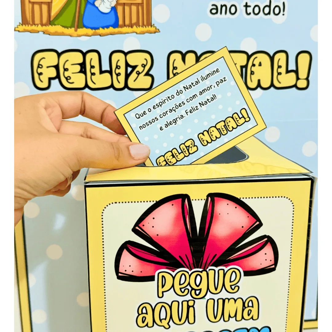 Cartaz Mensagem de Natal PDF Educação Infantil e Anos Iniciais