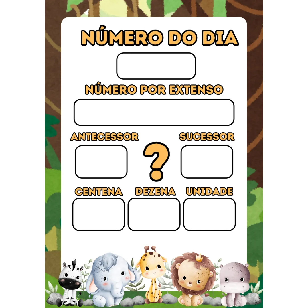 CARTAZ NÚMERO DO DIA: SAFARI