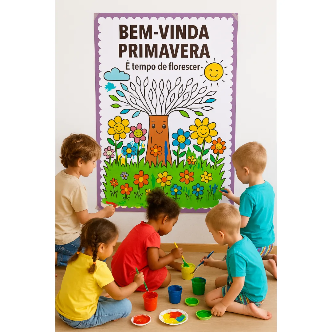CARTAZ / PAINEL COLABORATIVO: PRIMAVERA