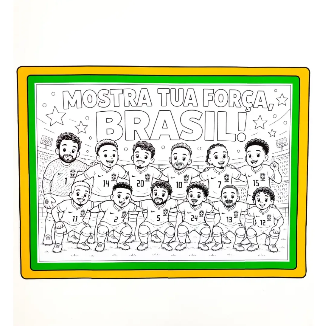 Cartaz Pintura Coletiva - Copa do Mundo