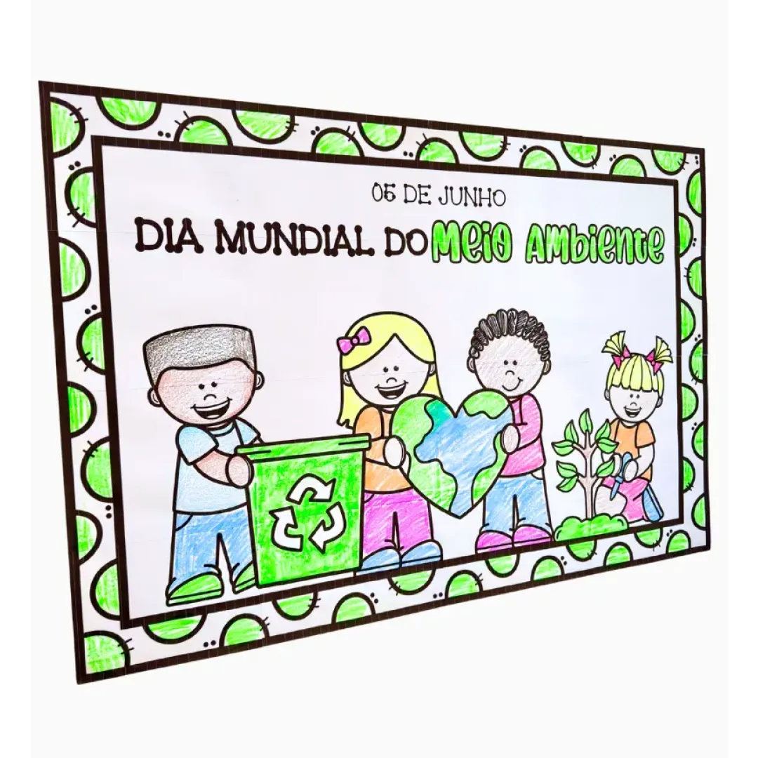 Cartaz Pintura Coletiva - Meio Ambiente