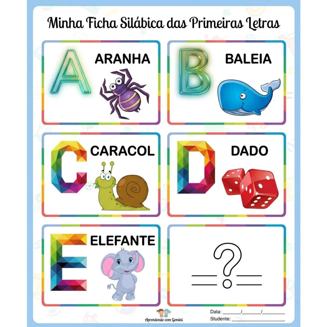 CARTILHA ALFABÉTICA