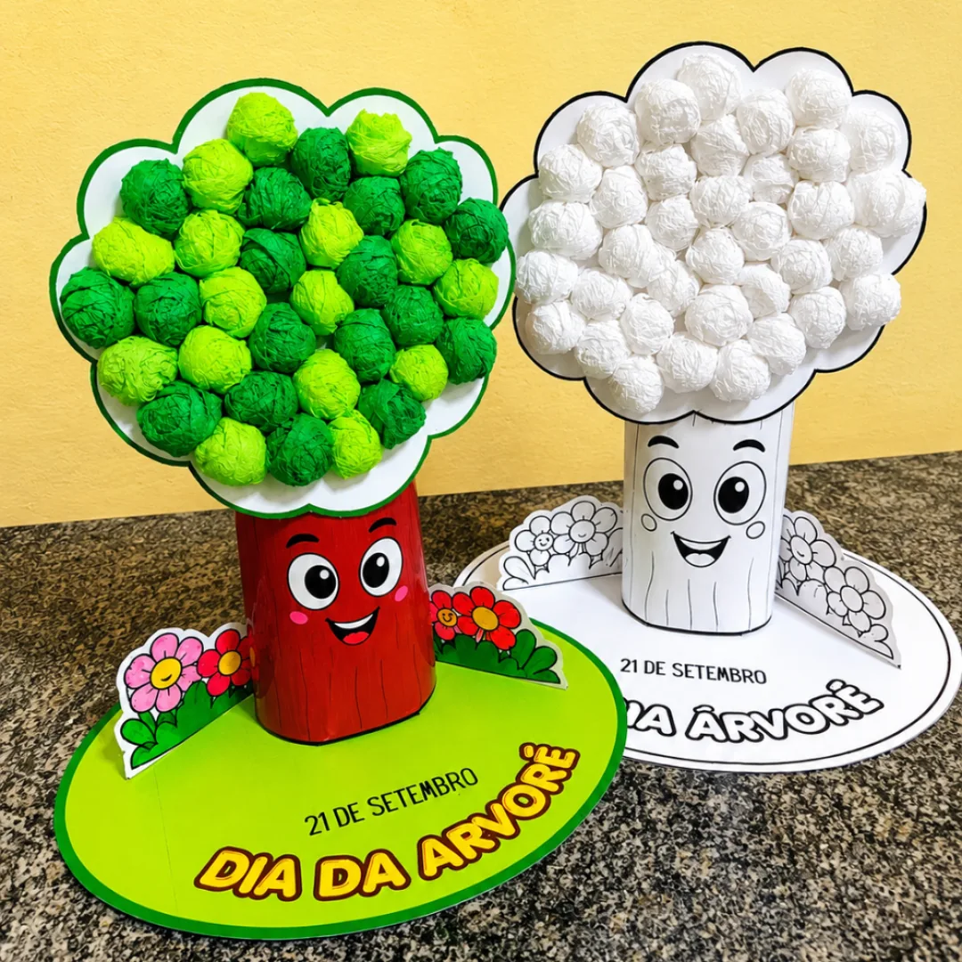 Cenário Dia da Árvore 3d em PDF