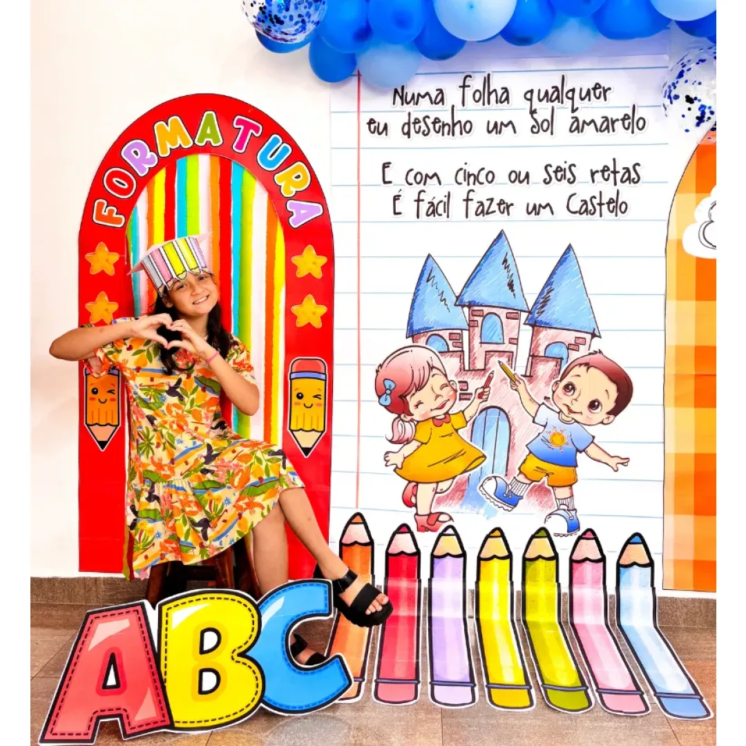 Cenário para Formatura - Aquarela