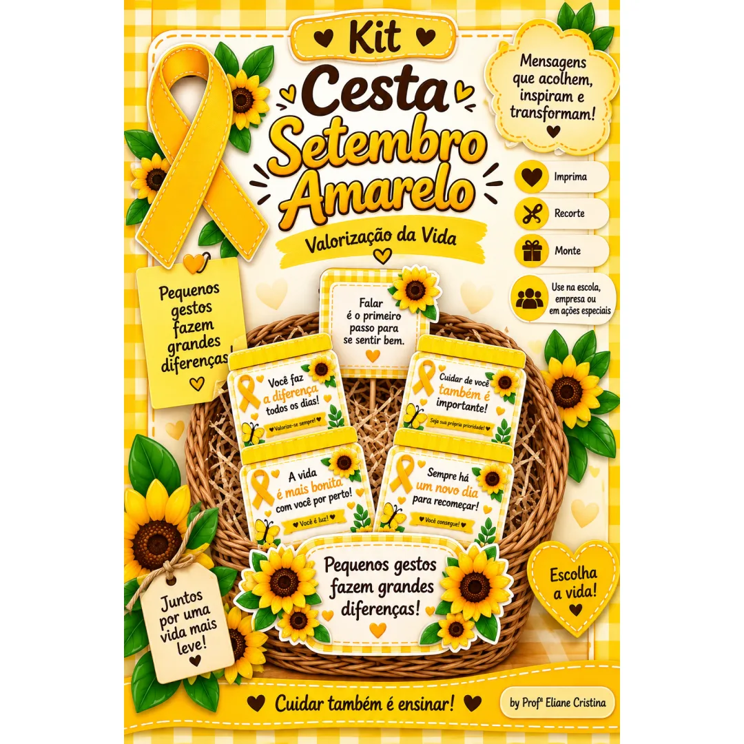 Cesta Setembro Amarelo - Educação Infantil - PDF