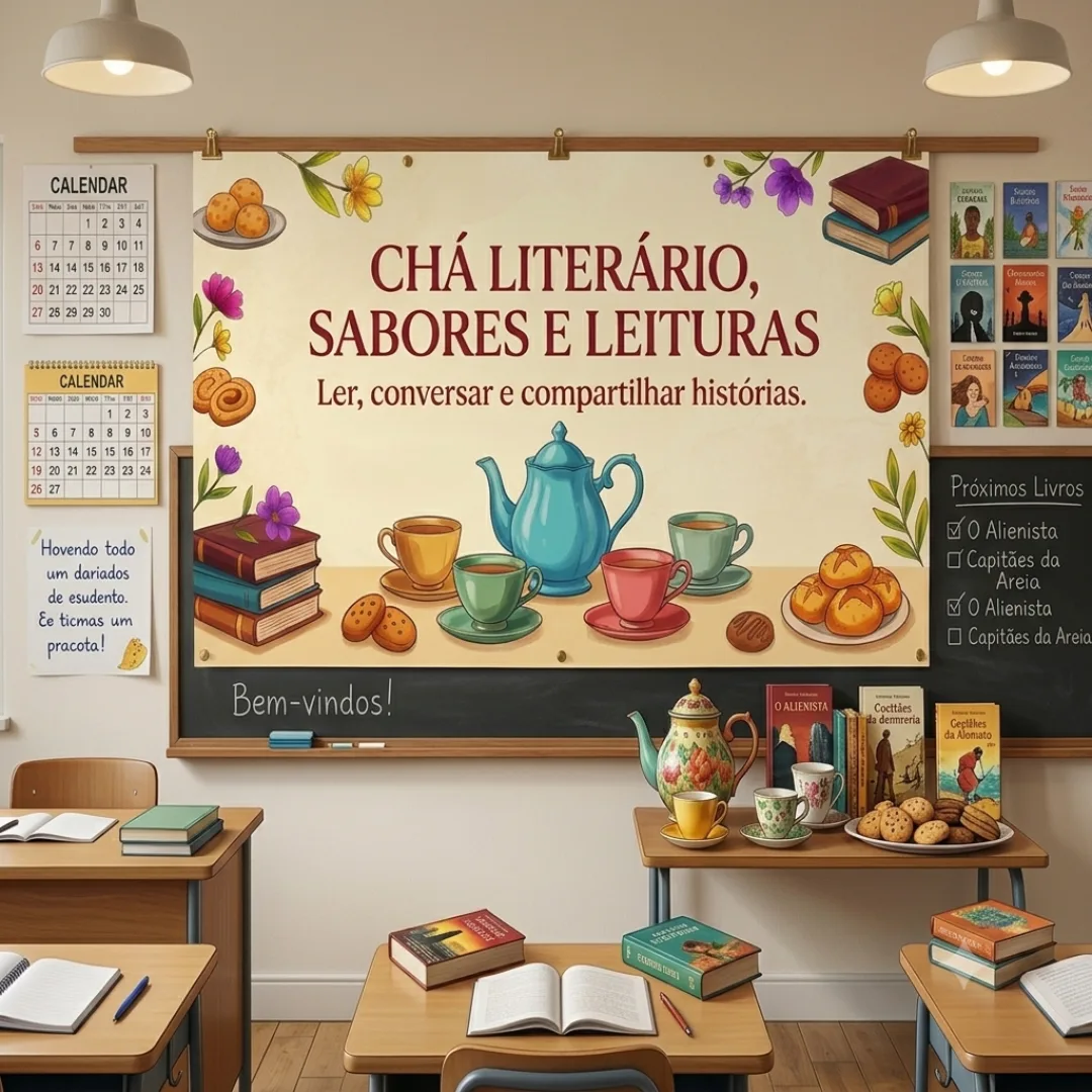 CHÁ LITERÁRIO: SABORES E LEITURAS