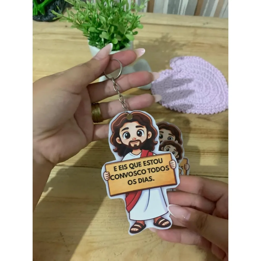 Chaveiro Jesus — Pronto para Imprimir
