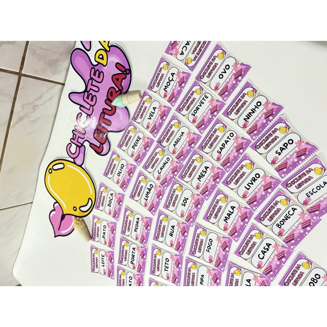 Chiclete da Leitura — Pronto para Imprimir