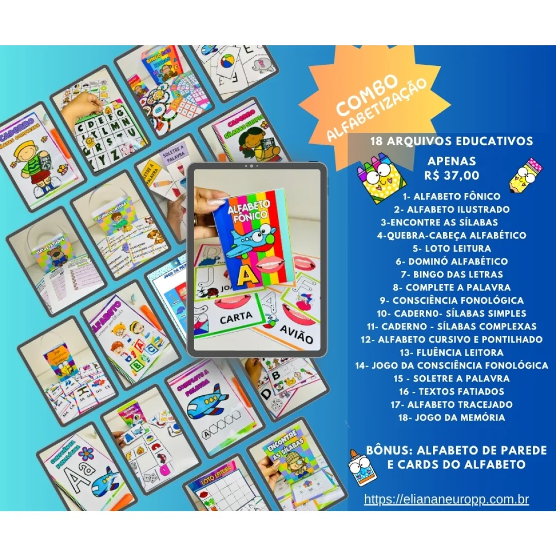 Combo Alfabetização