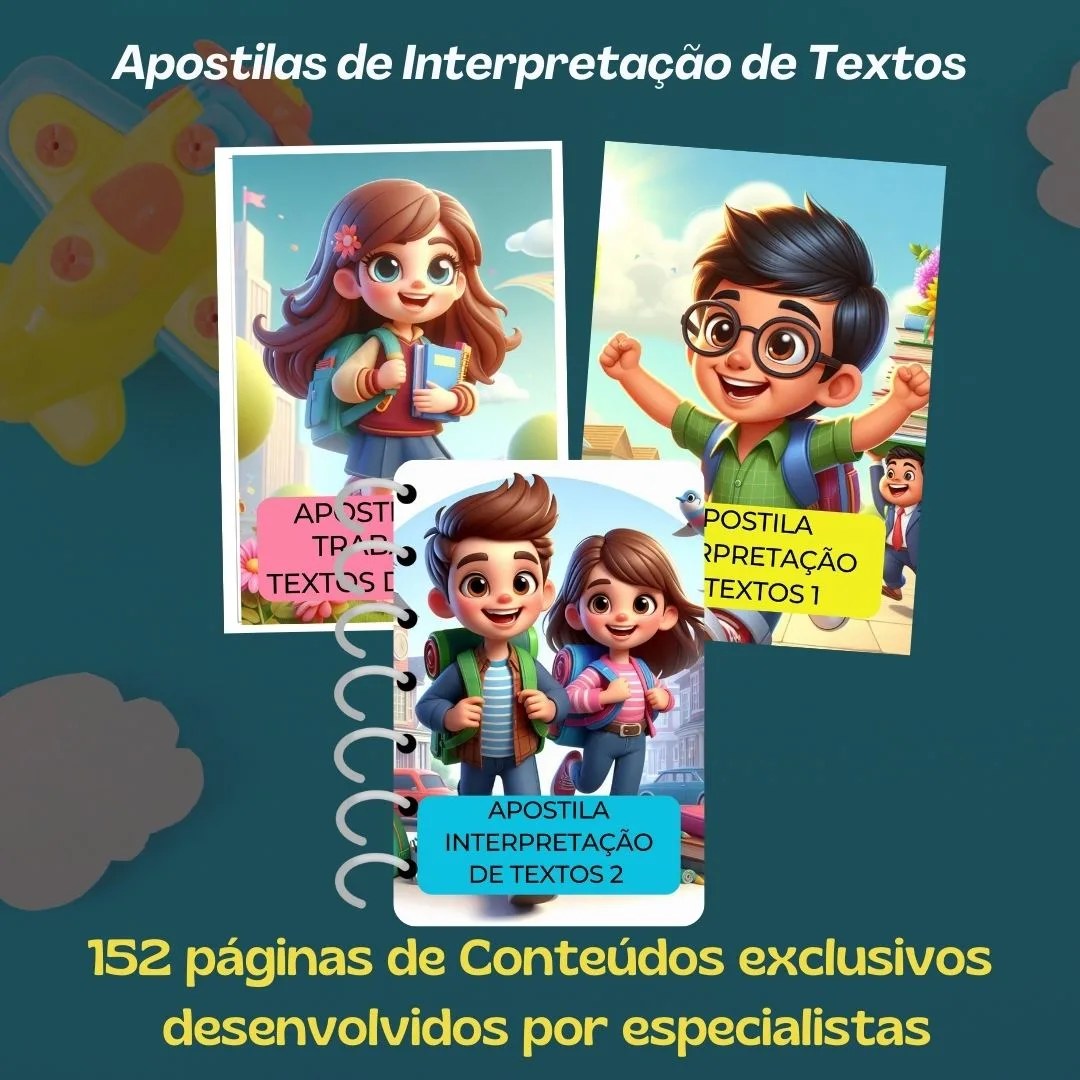 COMBO APOSTILAS DE INTERPRETAÇÃO DE TEXTO 🎉