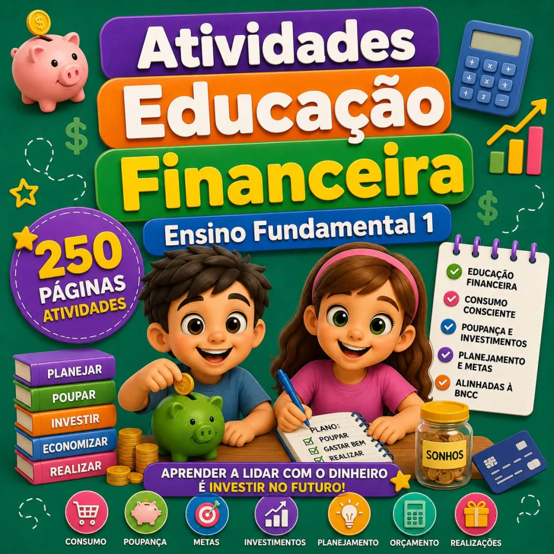 Combo de Atividades - Educação Financeira | 1° ao 5° ano Fundamental
