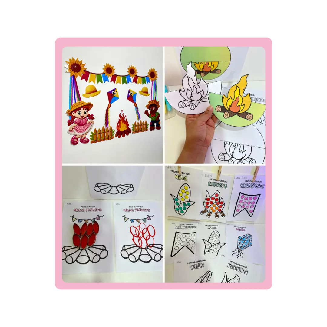 COMBO PAINEL+ATIVIDADES - FESTA JUNINA