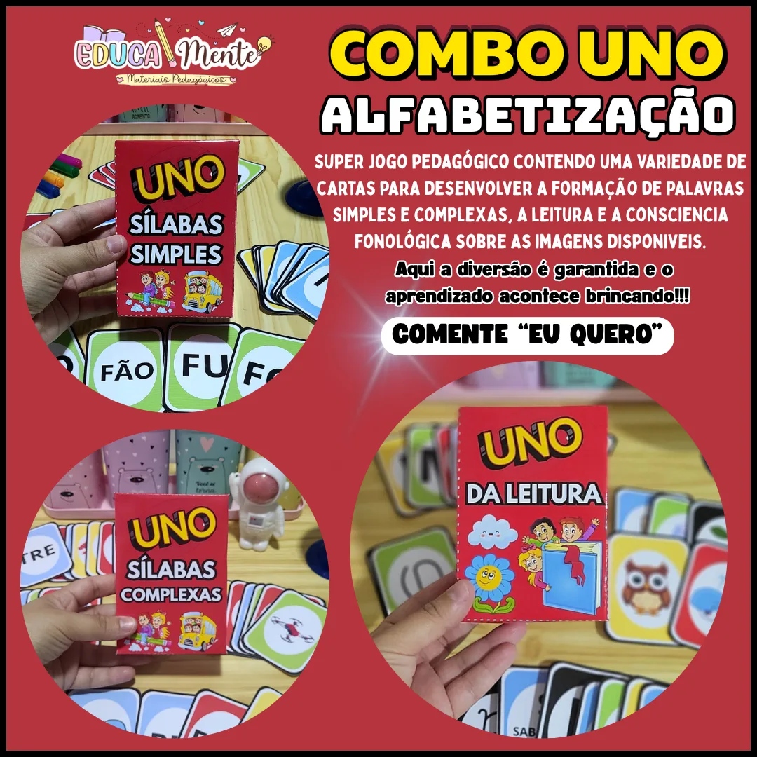❤️ COMBO UNO ALFABETIZAÇÃO ❤️