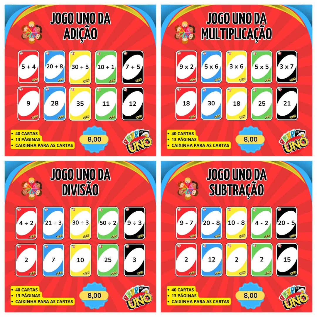 COMBO UNO DAS 4 OPERAÇÕES
