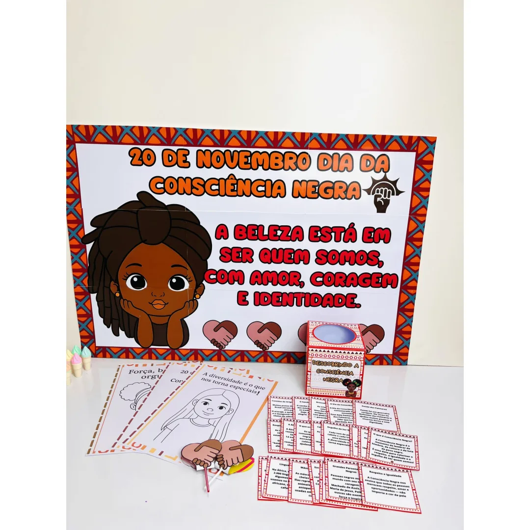 Consciência Negra Kit Pedagógico em PDF. Ensino Fundamental 1