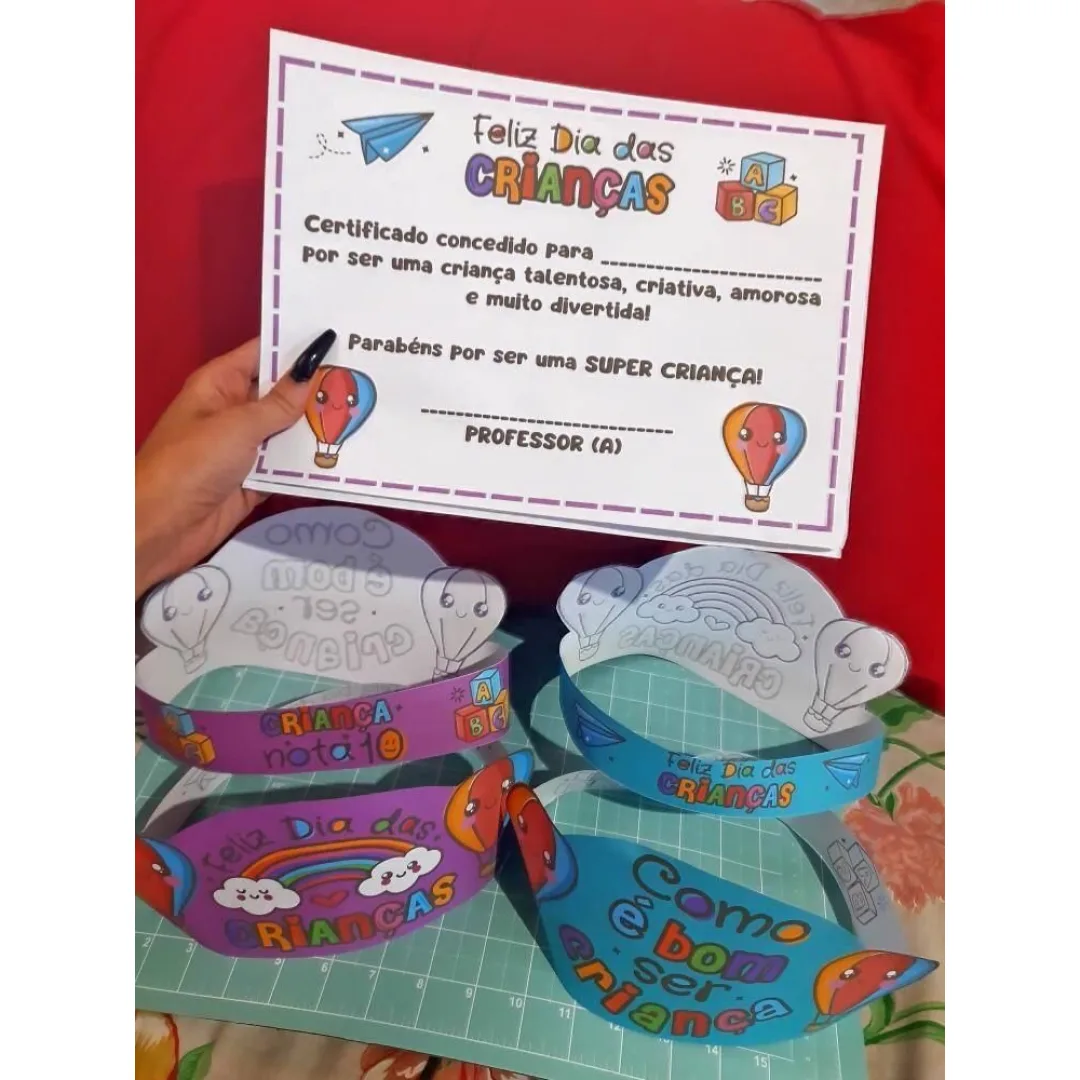 COROA + CERTIFICADO DIA DAS CRIANÇAS