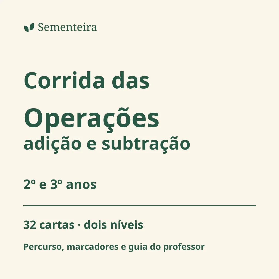 Corrida das Operações: trajetos de adição e subtração