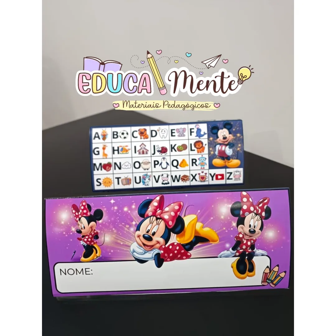 ❤️💛CRACHÁ DE MESA MINNIE E MICKEY MOUSE 💛❤️