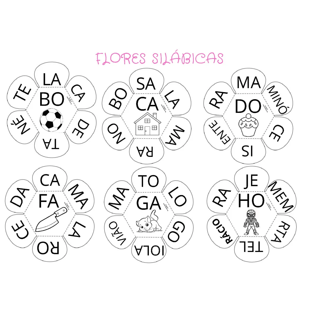 Flores sílabicas PDF ensino fundamental 