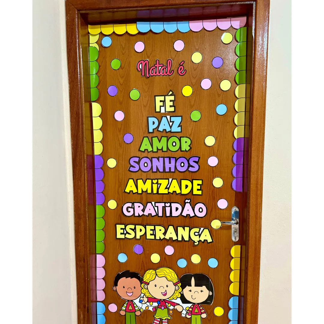 Decoração de Porta Natal — Educação Infantil e Anos Iniciais em PDF