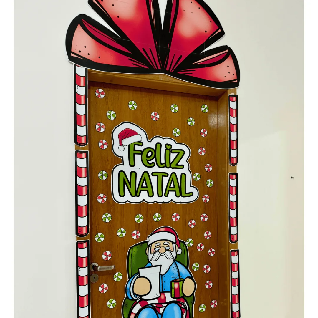Decoração de Porta Papai Noel