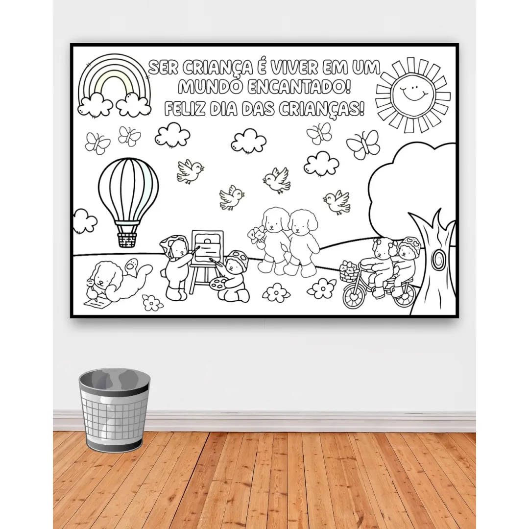 DECORAÇÃO / PAINEL COLABORATIVO DIA DAS CRIANÇAS: BOBBIE GOODS