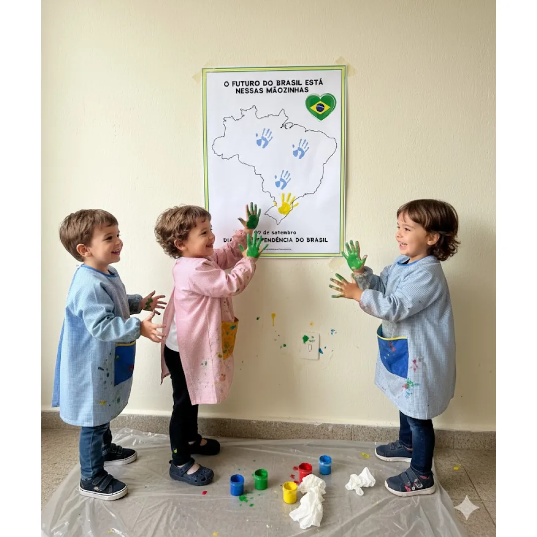 DECORAÇÃO / PAINEL COLABORATIVO: INDEPENDÊNCIA DO BRASIL / 7 DE SETEMBRO / SETE DE SETEMBRO / SEMANA DA PÁTRIA 2