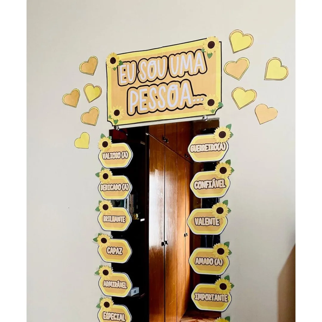 DECORAÇÃO / PAINEL / ESPELHO DAS AFIRMAÇÕES: SETEMBRO AMARELO