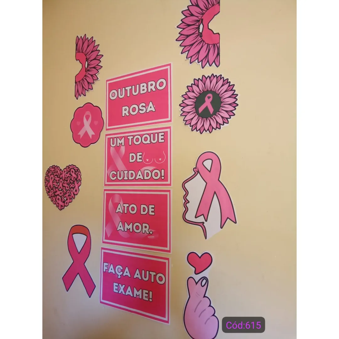 DECORAÇÃO / PAINEL: OUTUBRO ROSA