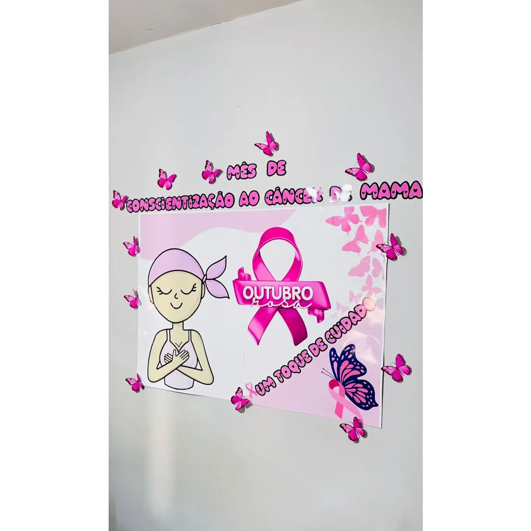 DECORAÇÃO / PAINEL: OUTUBRO ROSA 1