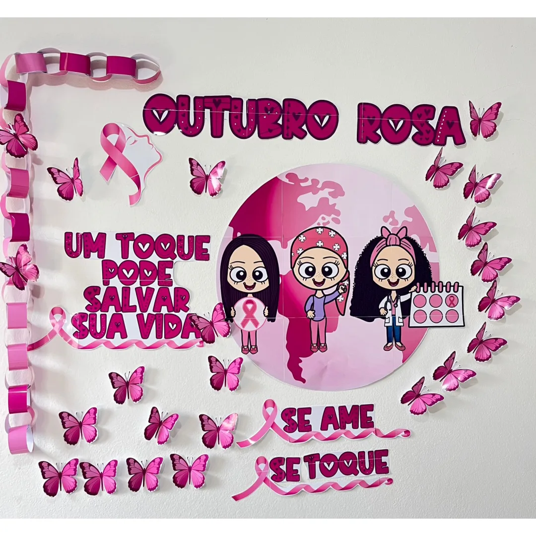 DECORAÇÃO / PAINEL: OUTUBRO ROSA