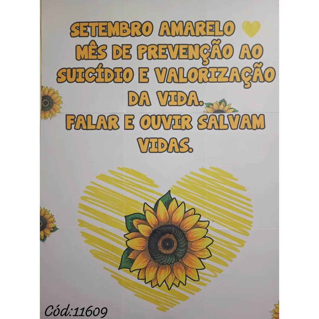 DECORAÇÃO / PAINEL: SETEMBRO AMARELO