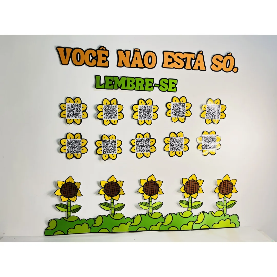 DECORAÇÃO / PAINEL: SETEMBRO AMARELO - QR CODE