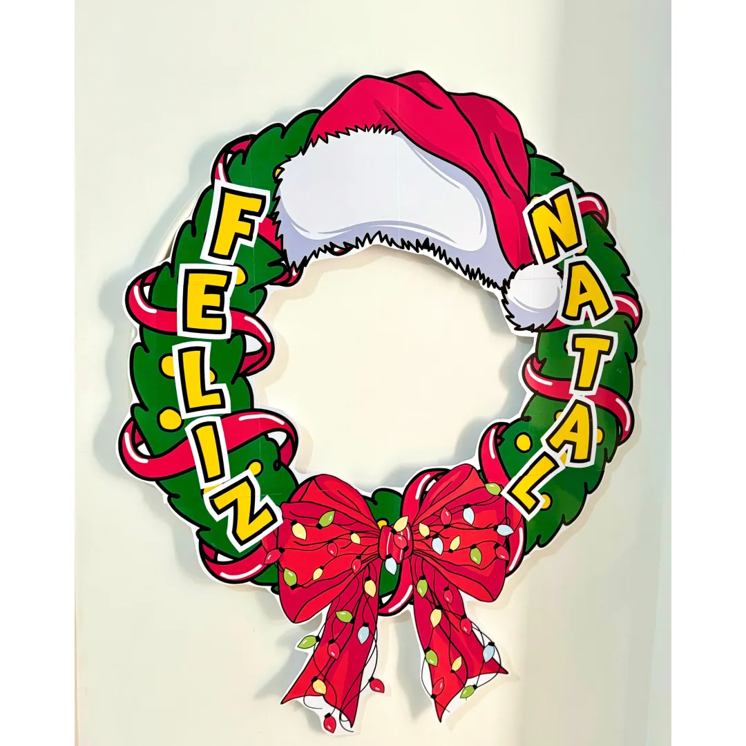 Decoração para Bambolê Feliz Natal — Fotos de Final de Ano em PDF