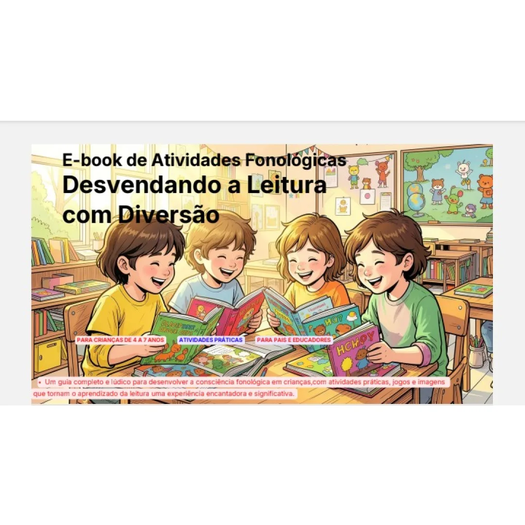 Desvendando a Leitura com Diversão - EBook Interativo em PDF