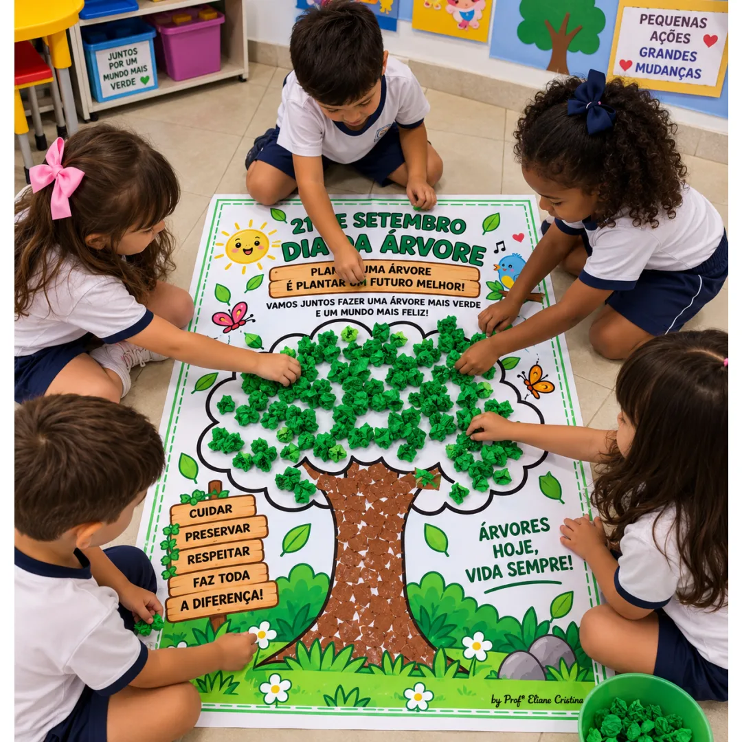Dia da Árvore - Atividade Coletiva - Educação Infantil - PDF