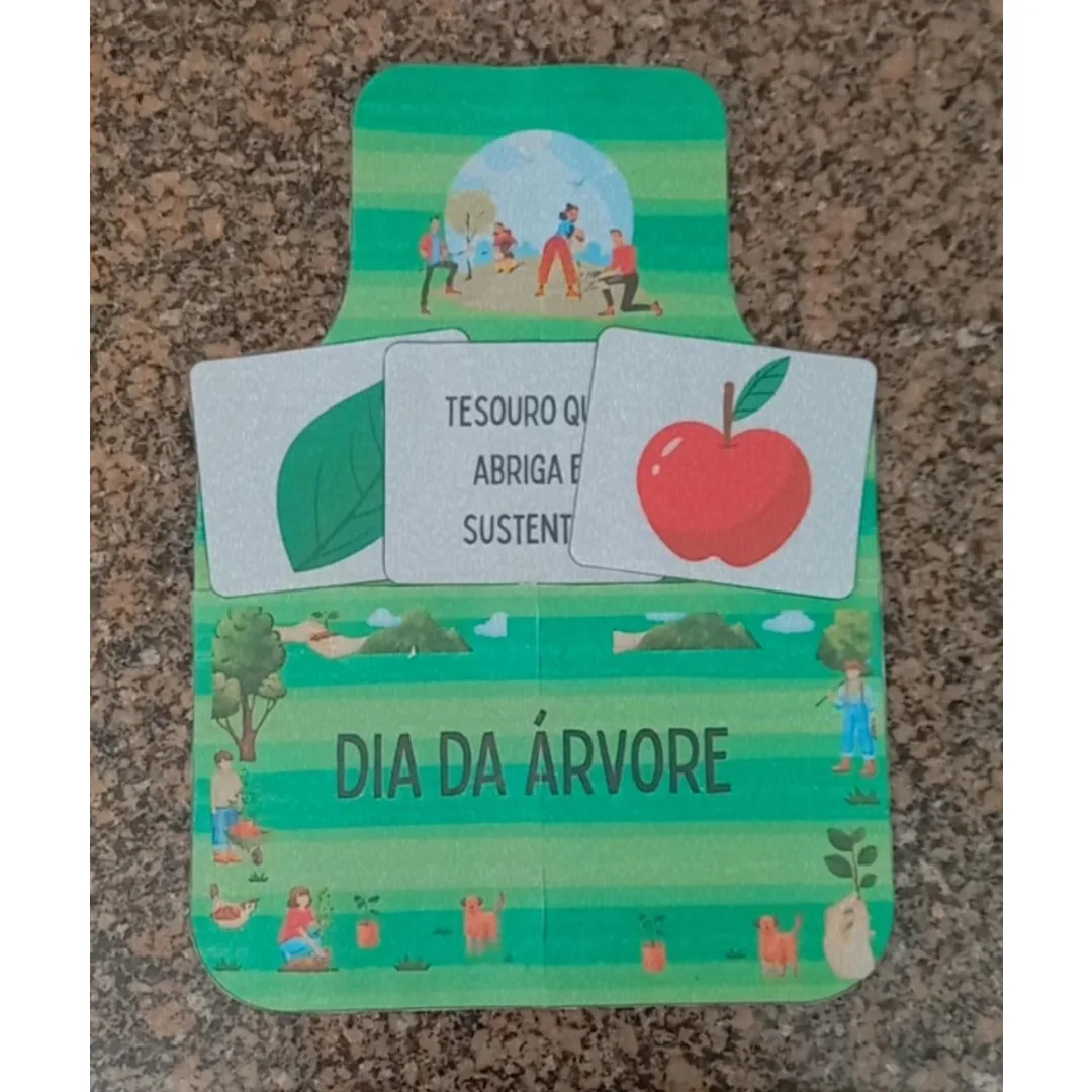 DIA DA ÁRVORE: AVENTAL INTERATIVO - PARTES DA ÁRVORE