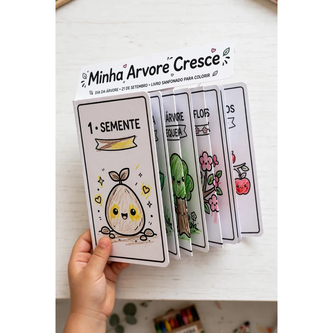 Dia da Árvore - Livro Sanfonado - Educação Infantil - PDF