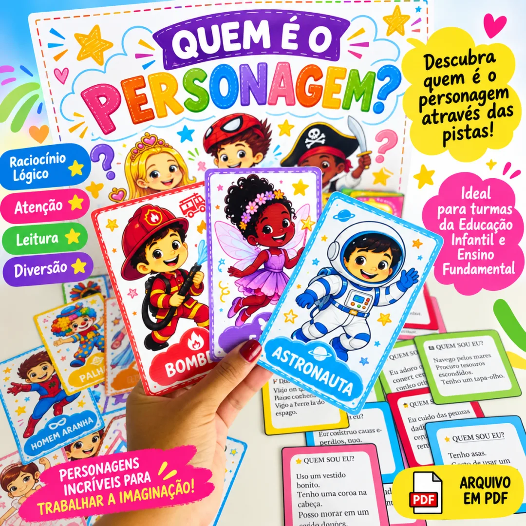 🌟 DIA DA FANTASIA – QUAL É O PERSONAGEM?