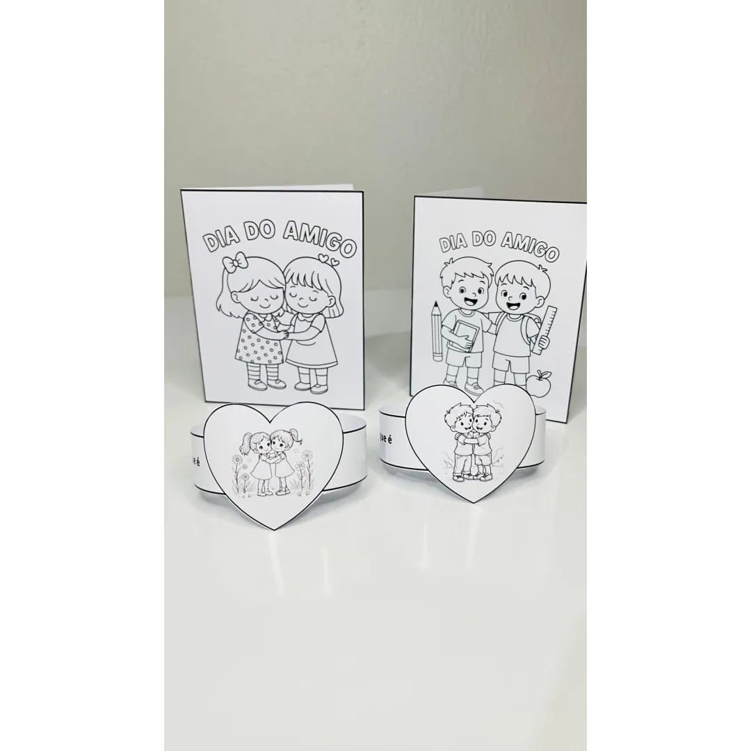 DIA DO AMIGO: CARTÃO + BRACELETE