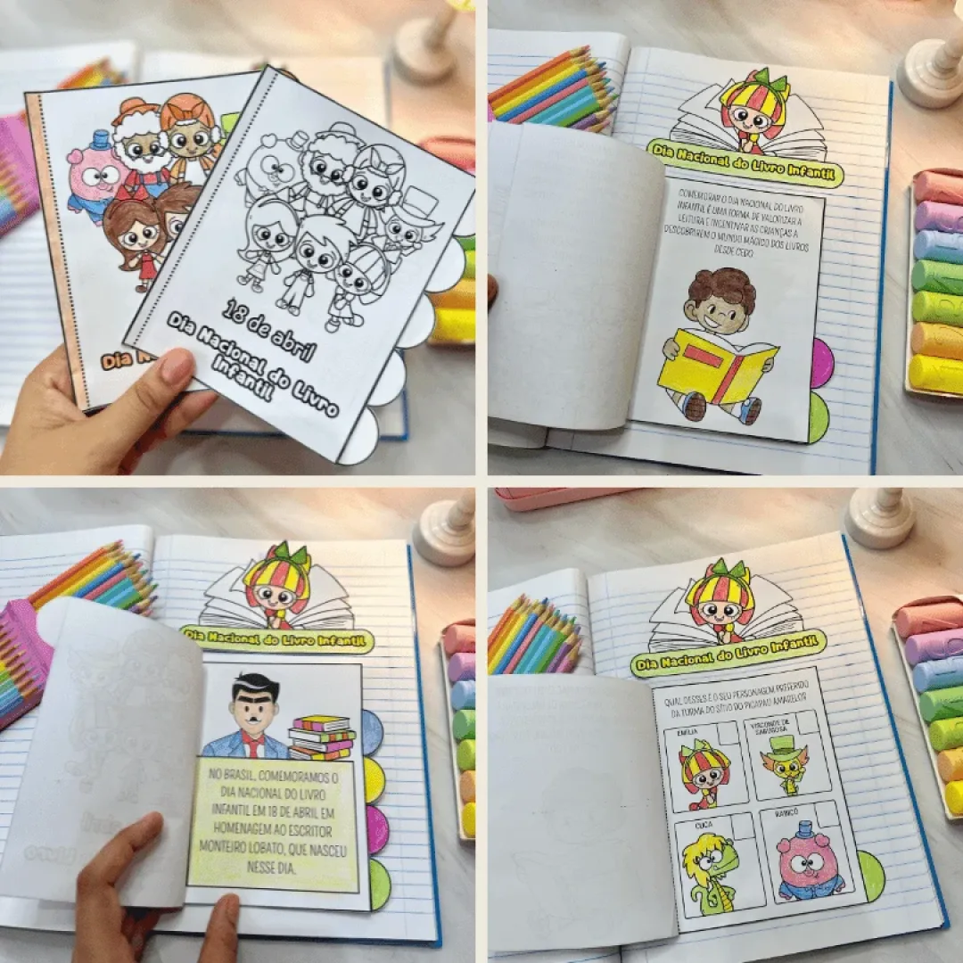 DIA DO LIVRO: LIVRINHO INTERATIVO - SÍTIO DO PICA PAU AMARELO